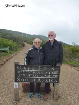 Cape Point Sign/Bill and Deb/Copyright HorseHints.org