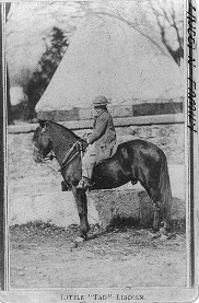 Image: Public Domain/Library of Congress/Tad Lincoln on pony between 1860 and 1865